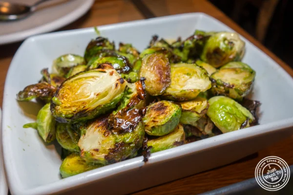 Roasted brussels sprouts at The Little Beet Table in NYC, NY