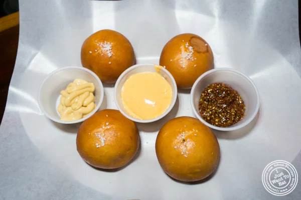 Pretzel balls at The Baroness in Long Island City