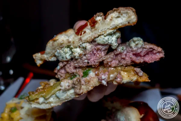 The Fiona burger at The Baroness in Long Island City