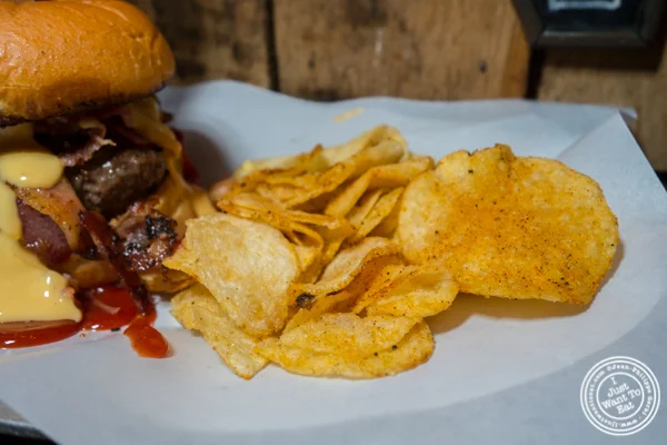Kettle chips at The Baroness in Long Island City