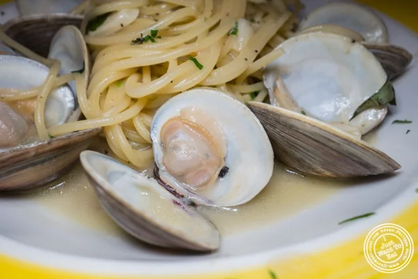 Spaghetti alle vongole at Da Marino in Times Square