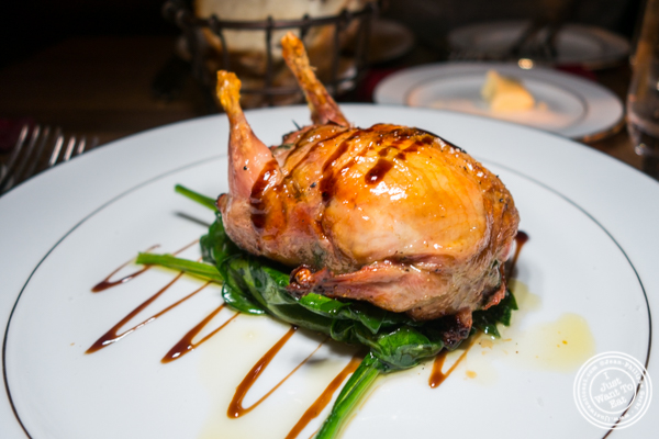 Stuffed quail at Boucherie Park Avenue South