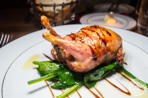 Stuffed quail at Boucherie Park Avenue South