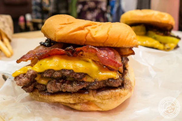 Signature burger at Hard Times Sundaes in Urbanspace Vanderbilt