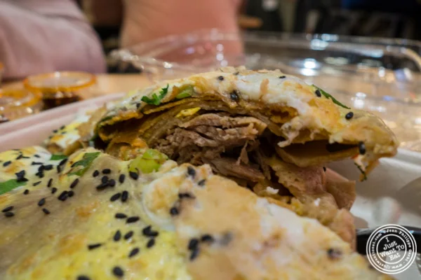 Peking duck crepe at Mr Bing at Urbanspace Vanderbilt