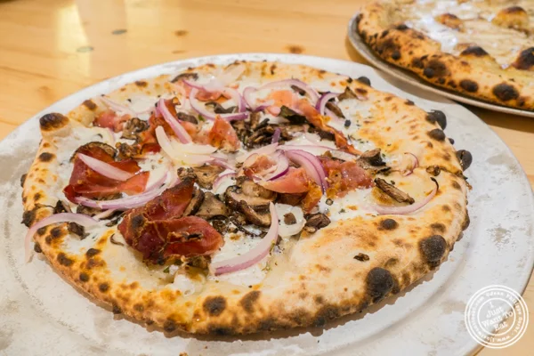 The Speckenwolf pizza at Roberta's Pizza at Urbanspace Vanderbilt