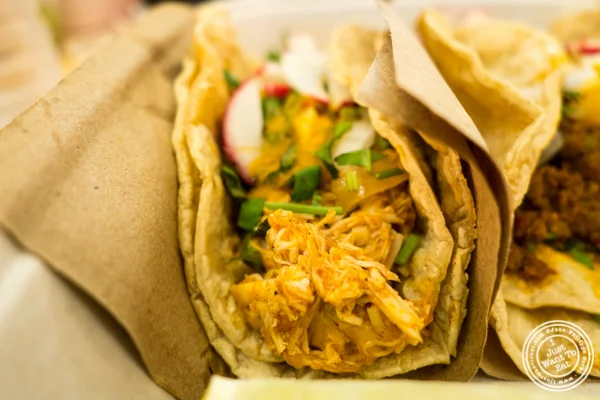 Chicken tinga taco at La Palapa at Urbanspace Vanderbilt