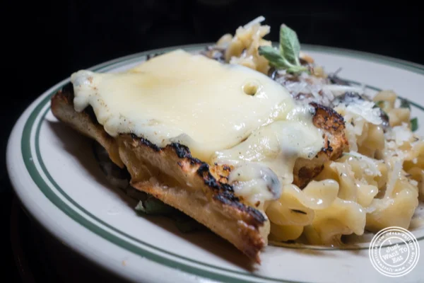 Cheese toast at Antique Bar & Bakery in Hoboken, NJ