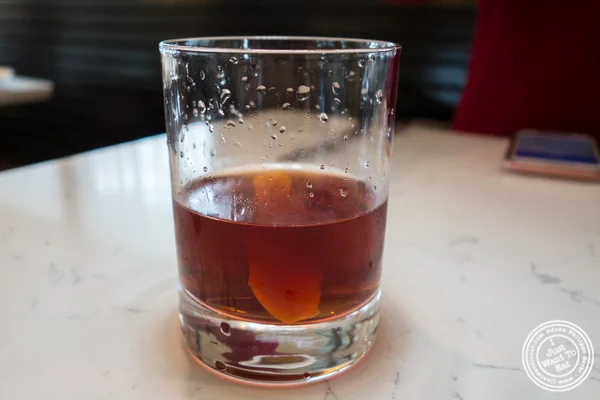 Vieux Carré cocktail at Cargot Brasserie in Princeton, NJ
