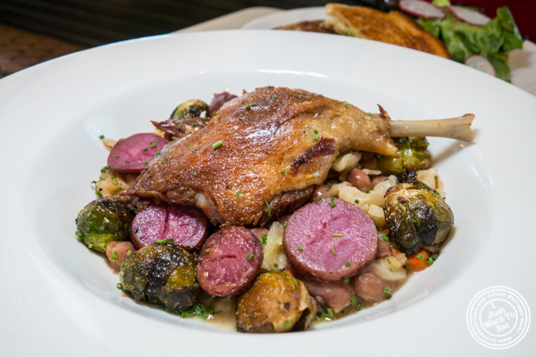 Duck confit at Cargot Brasserie in Princeton, NJ