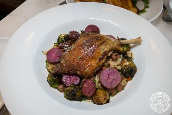 Duck confit at Cargot Brasserie in Princeton, NJ