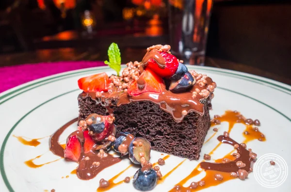 Chocolate crunch cake at Tacuba in Hell's Kitchen, NYC, NY