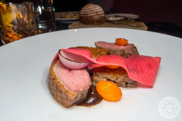 Duck breast at The Clocktower in NYC, NY