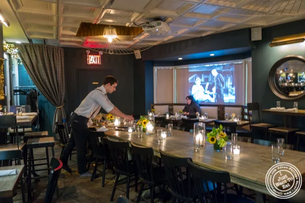 Dining room at Blue dog cafe in NYC, NY