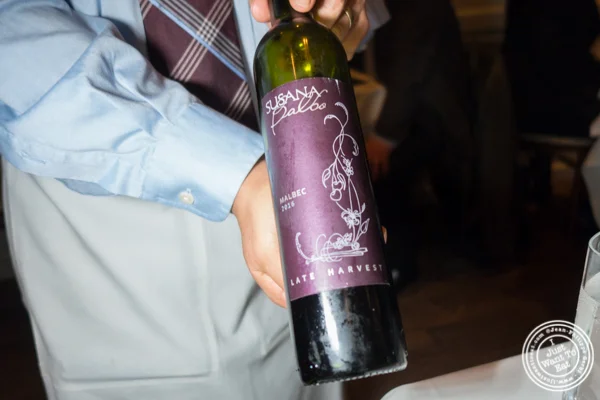Susana Balbo wine at Chimichurri Grill West in Hell's Kitchen