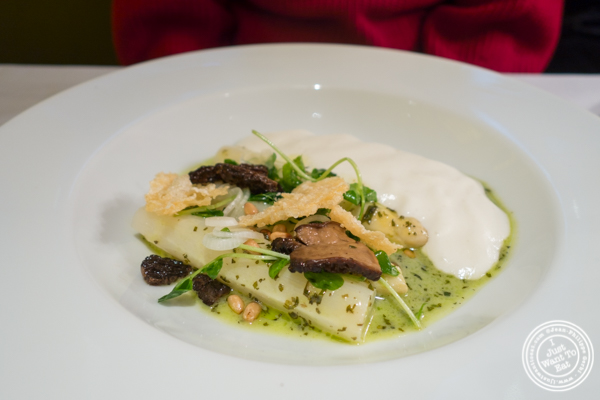 White asparagus at Marea in NYC, NY