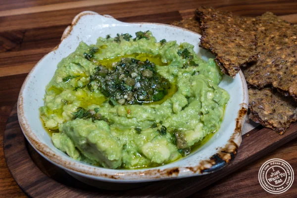 Crushed avocado at Bowery Road near Union Square