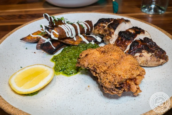 Chicken two-ways at Bowery Road near Union Square