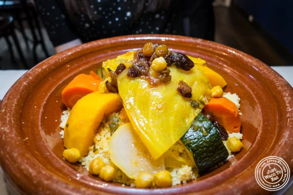 Vegetable couscous at Barbes in Hoboken, NJ