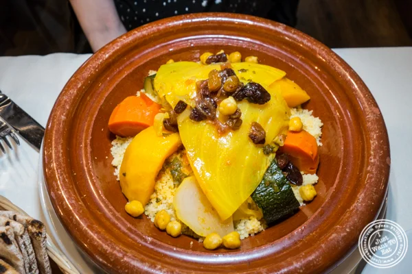Vegetable couscous at Barbes in Hoboken, NJ