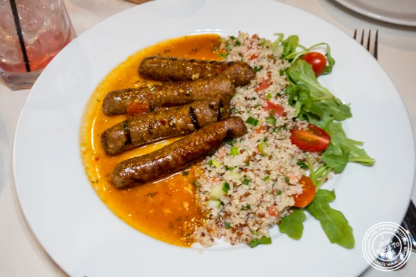 Merguez brochette at Barbes in Hoboken, NJ