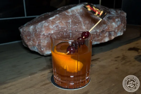 #salbae old fashioned cocktail at Nusr-Et Steakhouse in NYC 