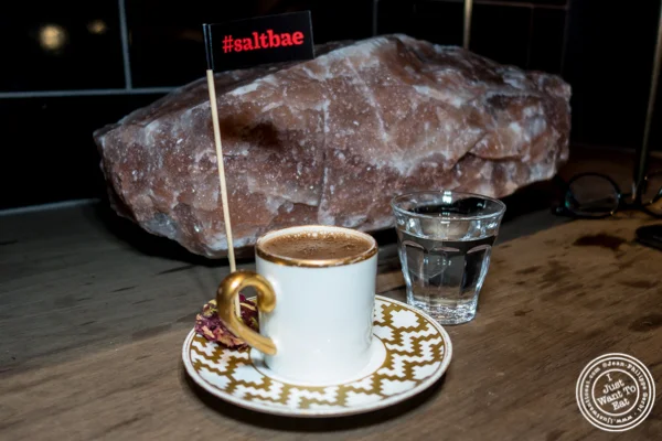Turkish coffee at Nusr-Et Steakhouse in NYC 