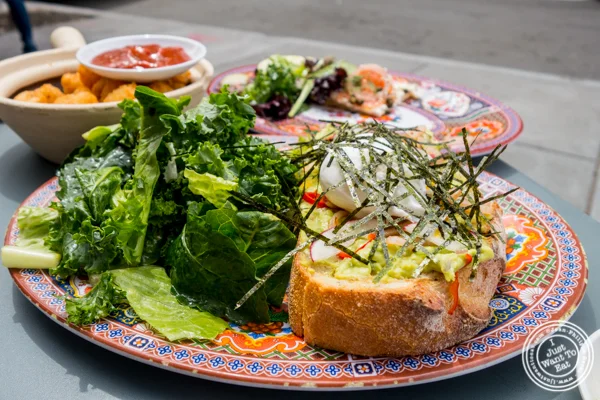 Avocado toast at Talde in Jersey City