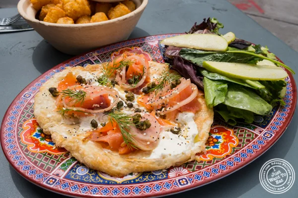 Everything roti and lox at Talde in Jersey City