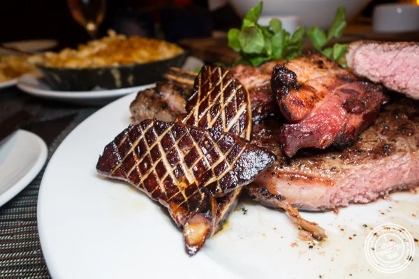 Seared foie gras at Butcher and Banker steakhouse in NYC, NY