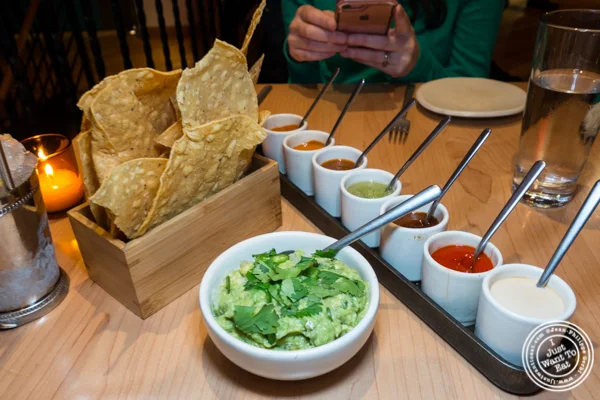 7 salsas at Empellon Midtown in NYC, NY