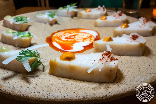 Smoked black cod at Empellon Midtown in NYC, NY