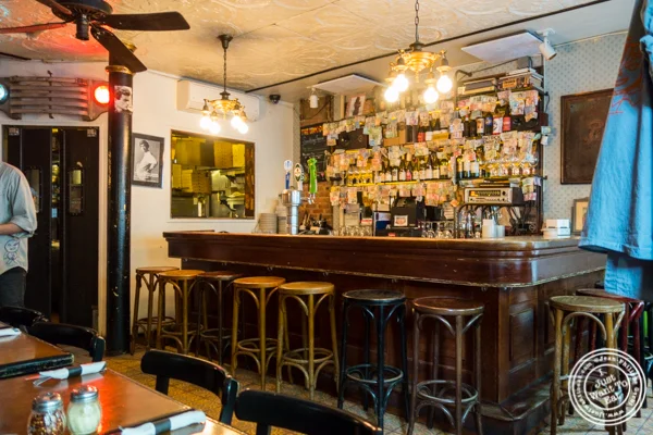Bar area at Emmett's in NYC, NY