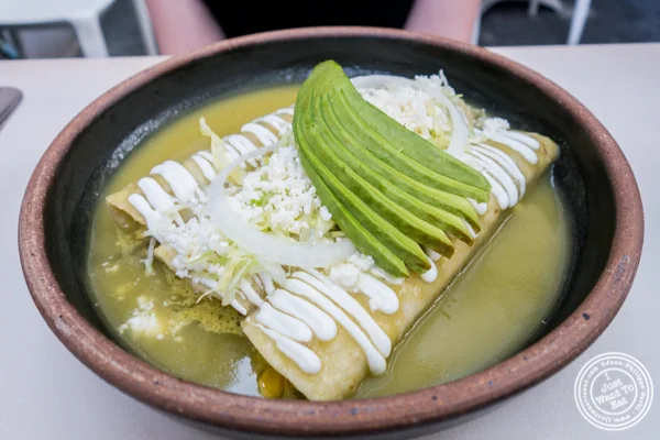 Enchilada Doña Blanca at Casa Enrique in Long Island City