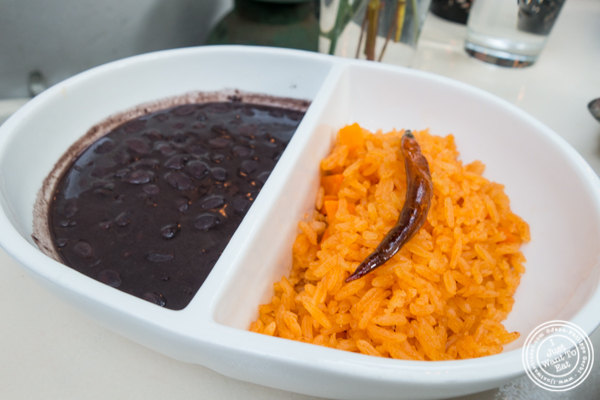 Rice and beans at Casa Enrique in Long Island City