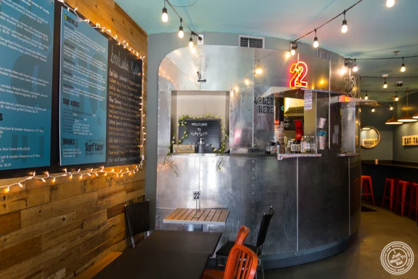 Dining room at Surf Taco in Hoboken, NJ