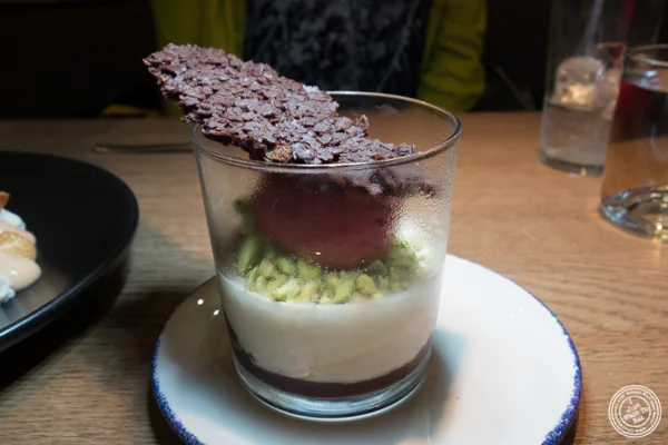 Chocolate mousse at Rouge Tomate Chelsea in NYC, NY