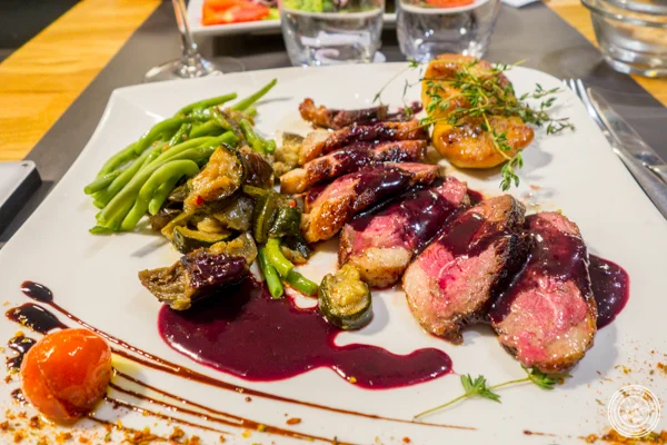 Duck breast at La Factory Gangi in Grenoble, France 