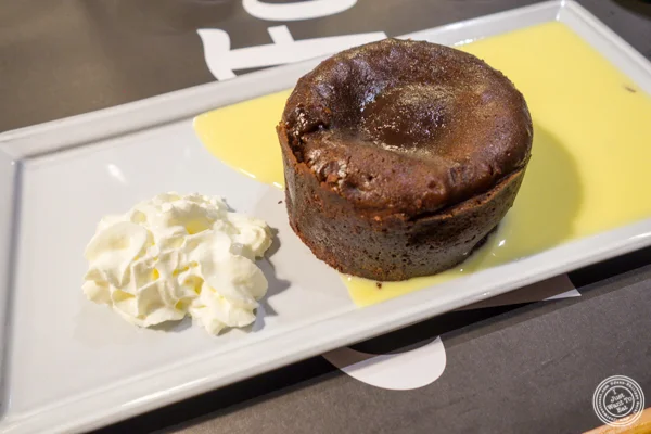 Fondant au chocolat at La Factory Gangi in Grenoble, France 
