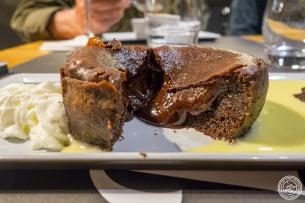 Fondant au chocolat at La Factory Gangi in Grenoble, France