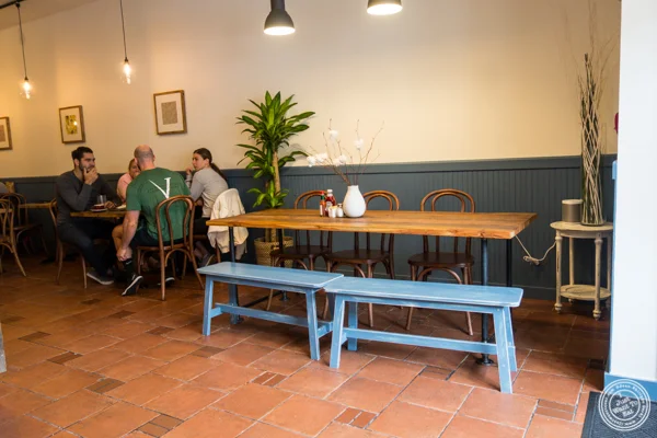Dining room at Tosti in Hoboken, NJ