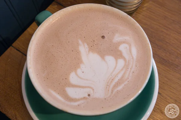 Hot chocolate at Tosti in Hoboken, NJ