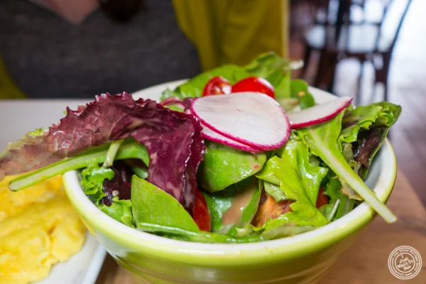 Green salad at Tosti in Hoboken, NJ