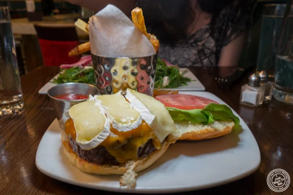 Burger at Juniper Bar in NYC, NY