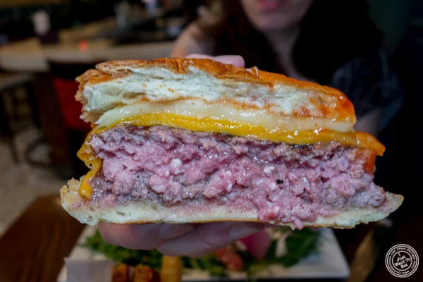 Burger at Juniper Bar in NYC, NY
