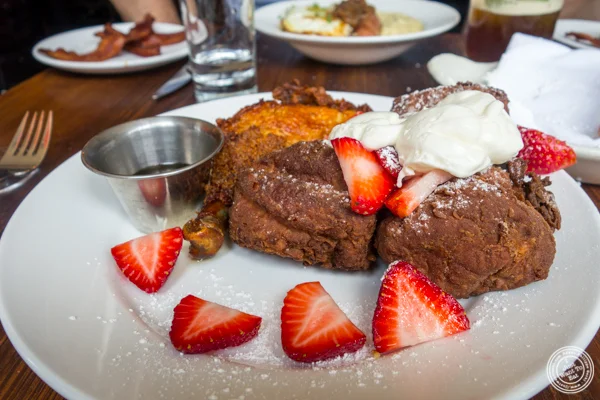 Fried chicken and French toast at The Vanderbilt in Brooklyn