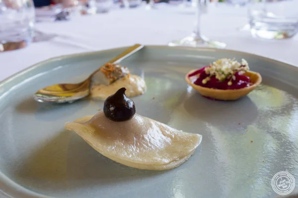 Beef gyoza at La Corne D'Or in Corenc, France
