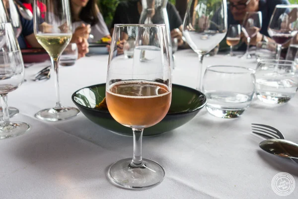 Pet' Nat' wine at La Corne D'Or in Corenc, France
