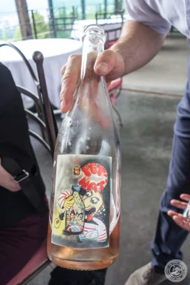 Pet' Nat' wine at La Corne D'Or in Corenc, France