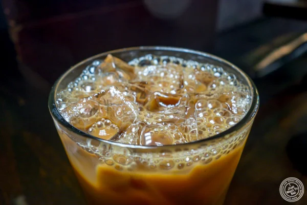 Vietnamese iced coffee at Cafe China in NYC, NY